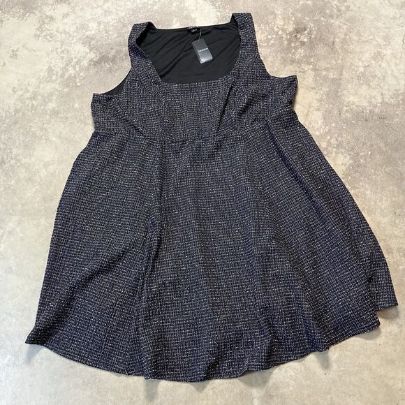 Torrid Dress Womens 3X‎ Mini Stretch Boucle Square Neck Pockets - Picture 1 of 11